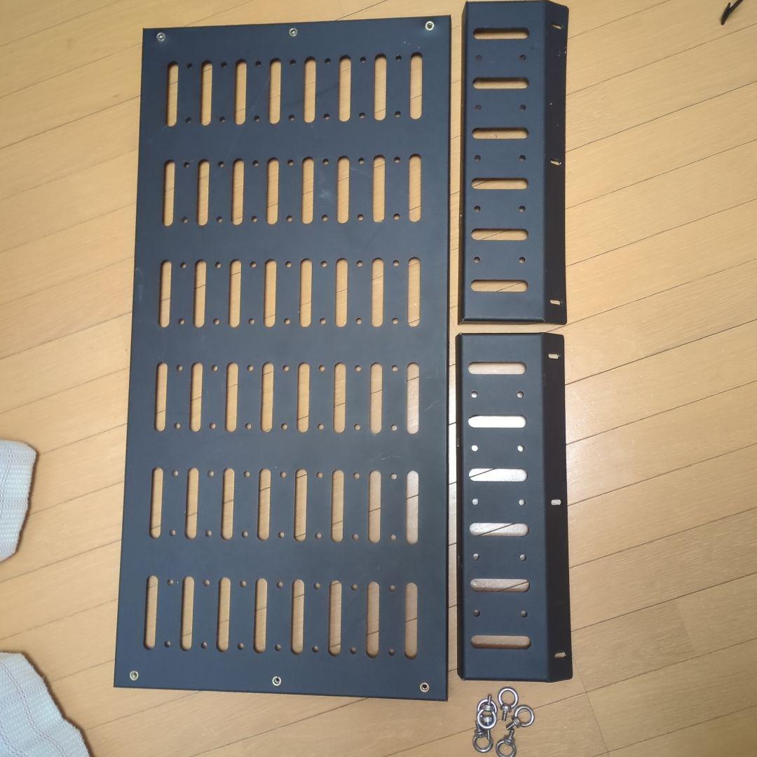 天井収納ラック ブラック アルミ製 約120cm x 40cm