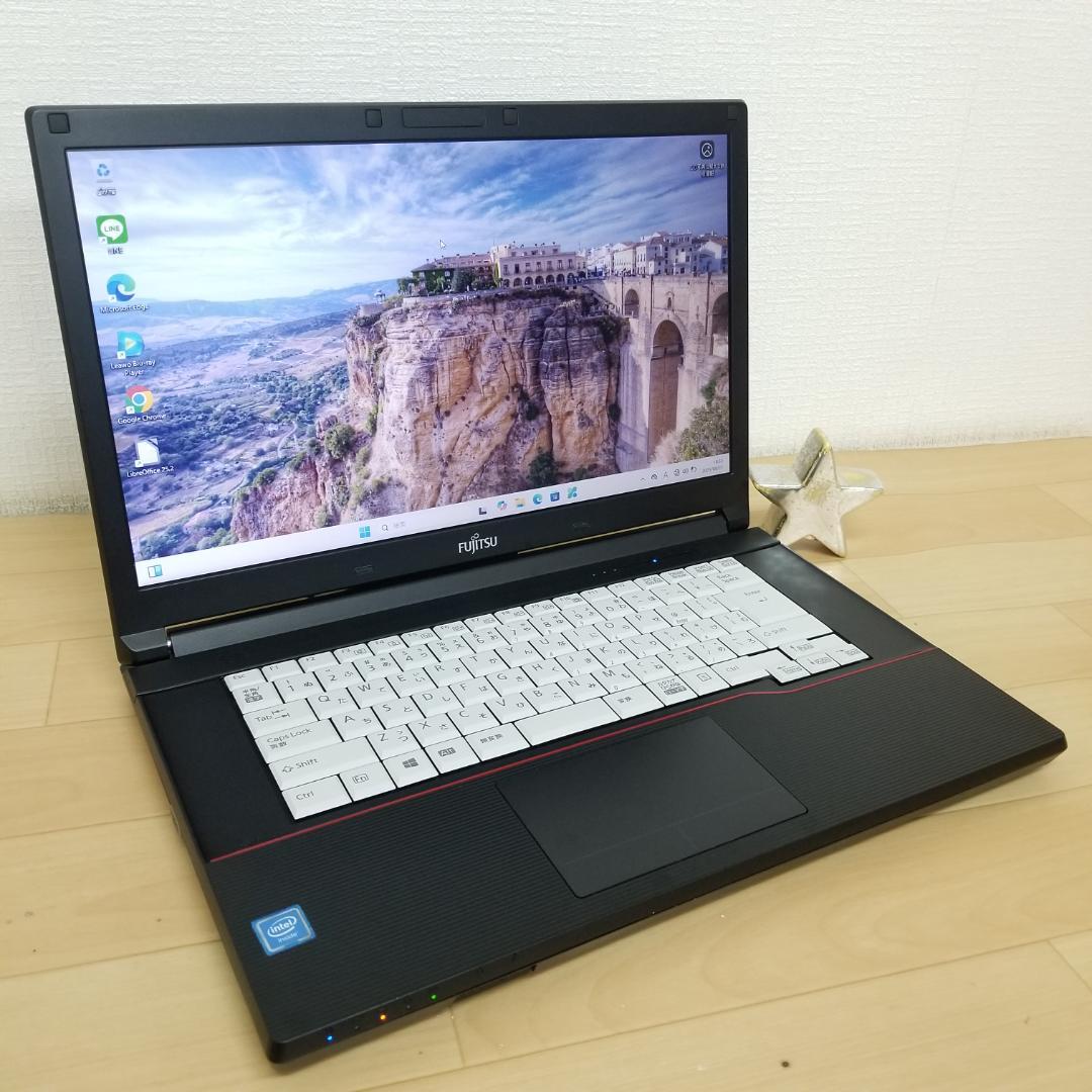 訳あり DVD再生可 Win11 即使用可ノートPC 富士通 (E1393)