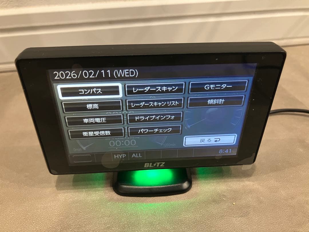BLITZ TOUCH LASER TL405R レーダー探知機本体 GPS搭載