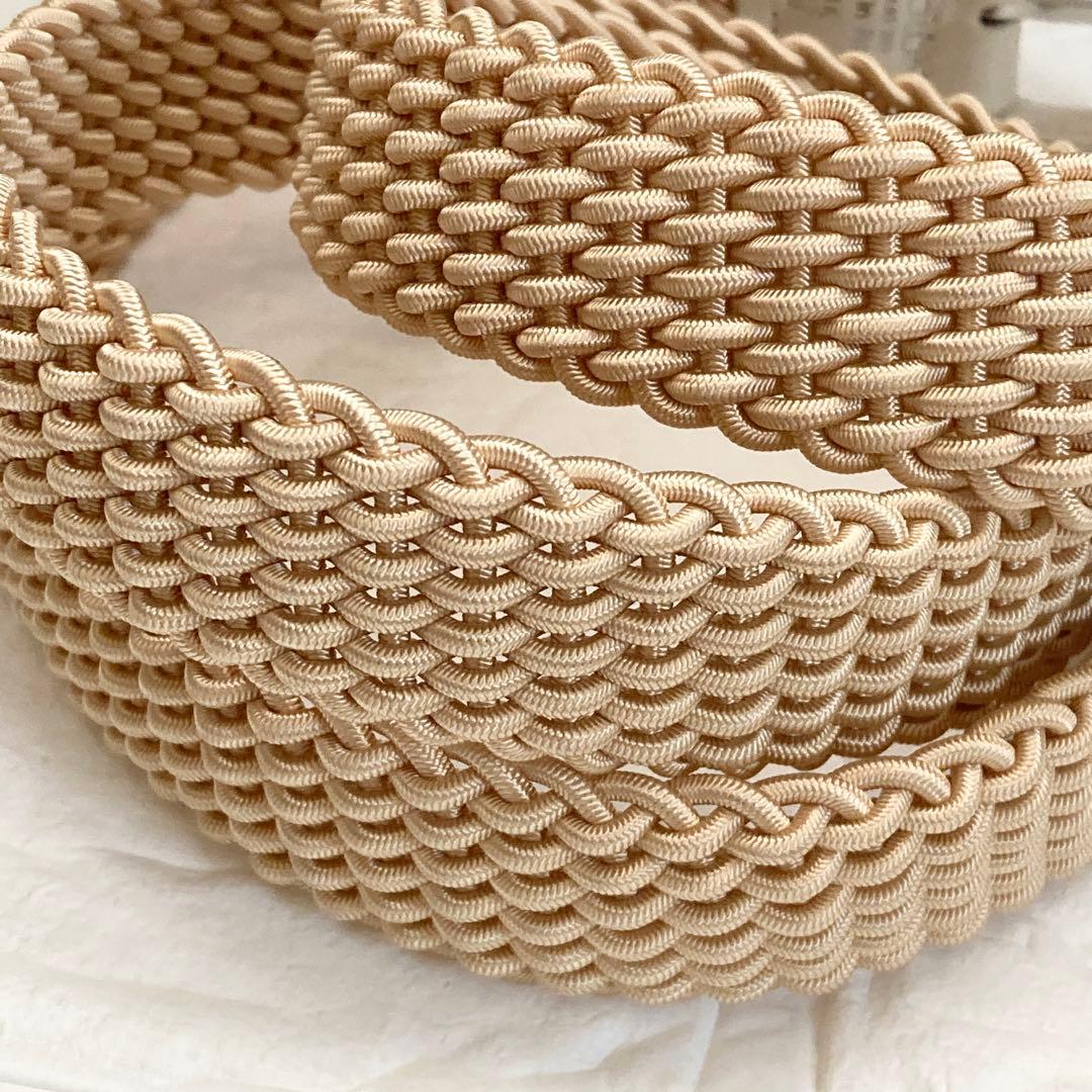 【未使用】 レグロン　ベルト　クリーム系　エラスティックメッシュベルト