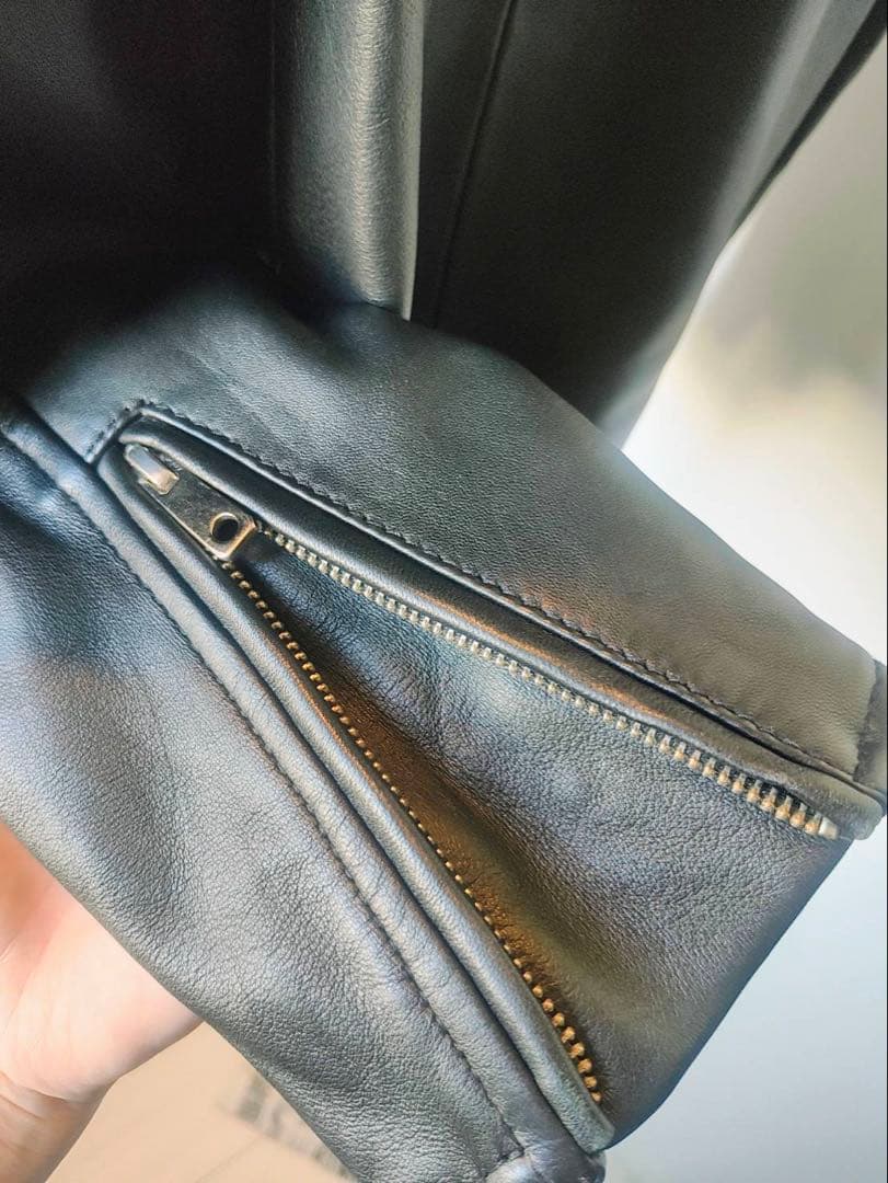 美品 タグ UNITED TOKYO レザー フーディー シングルライダース 1