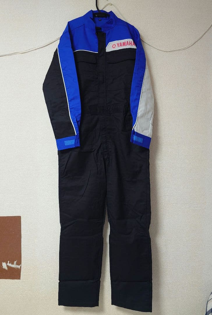 YAMAHA 　ツナギ　 Mサイズ 青/黒　2着セット