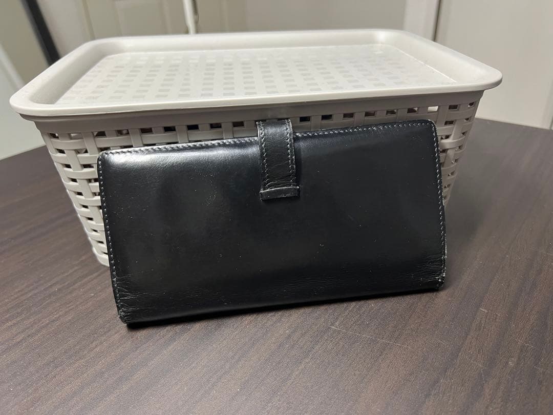 HERMES エルメス ベアン クラシック ボックスカーフ 長財布　□F刻印