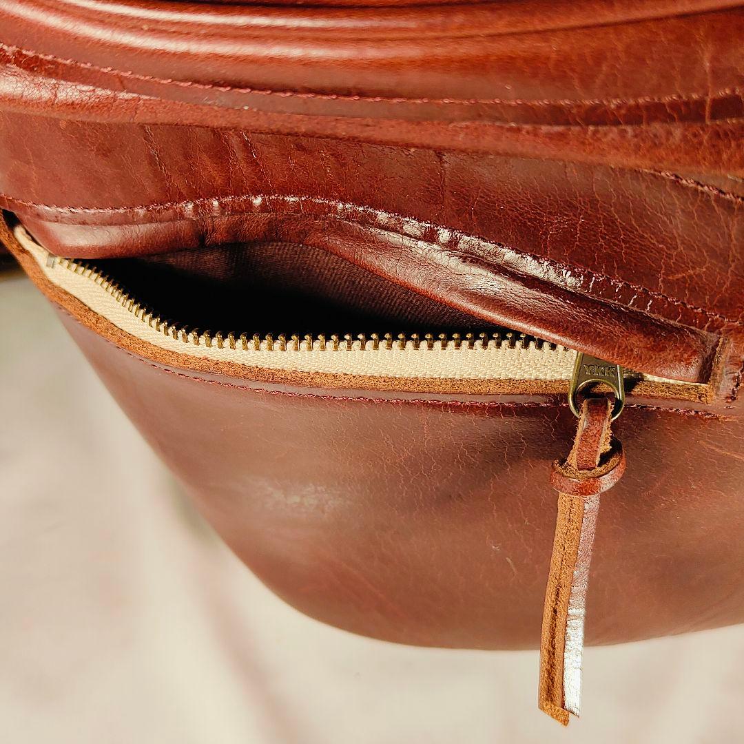 割引価格中【極上完売品】The child mind 高級極厚革ボディバッグ