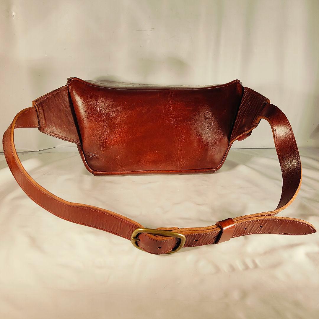 割引価格中【極上完売品】The child mind 高級極厚革ボディバッグ