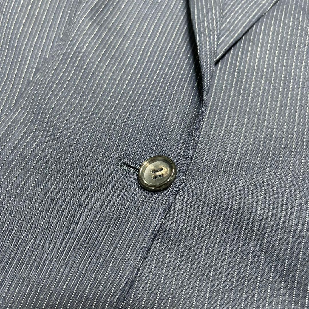 【美品】セオリーリュクス スーツ セットアップ ストライプ ネイビー シルク混