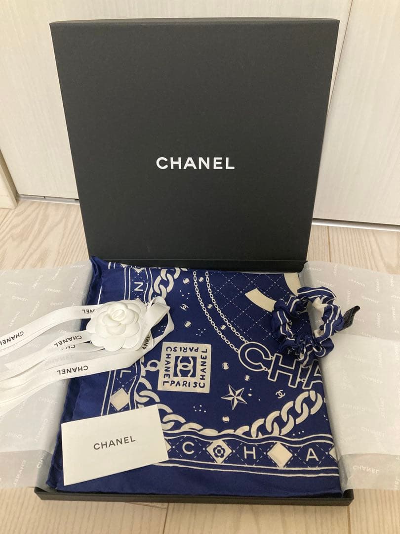 シャネル　シュシュ・スカーフ2点セット