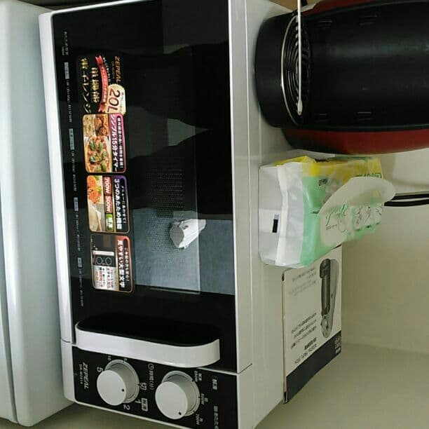 買ったばかりの電子レンジ