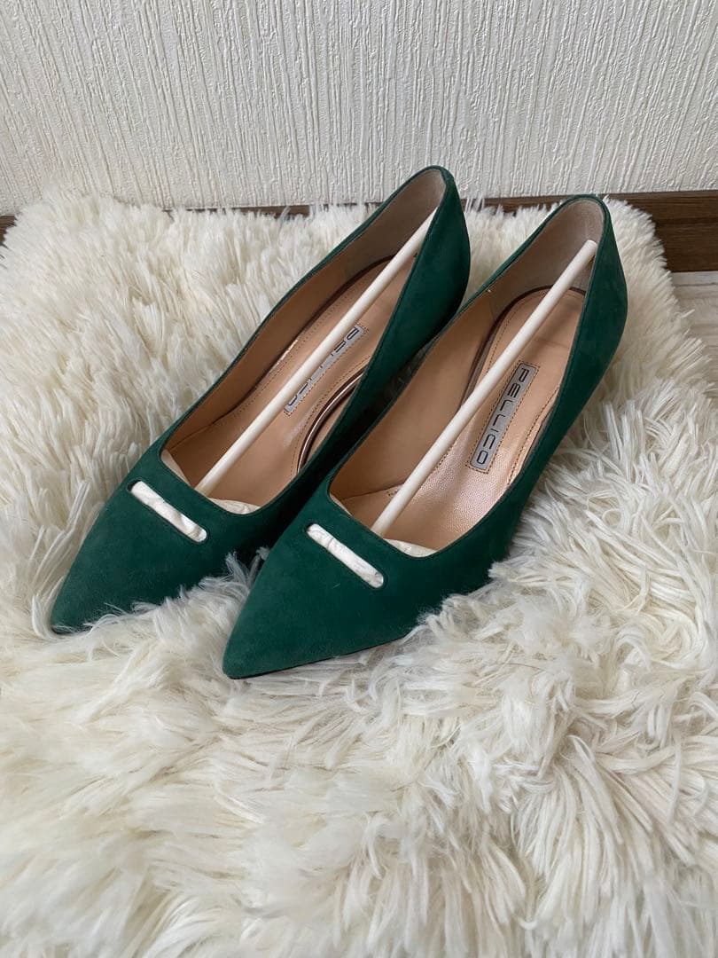 【お値下げ】PELLICOスエード ポインテッドトゥ パンプス 23〜23.5㌢