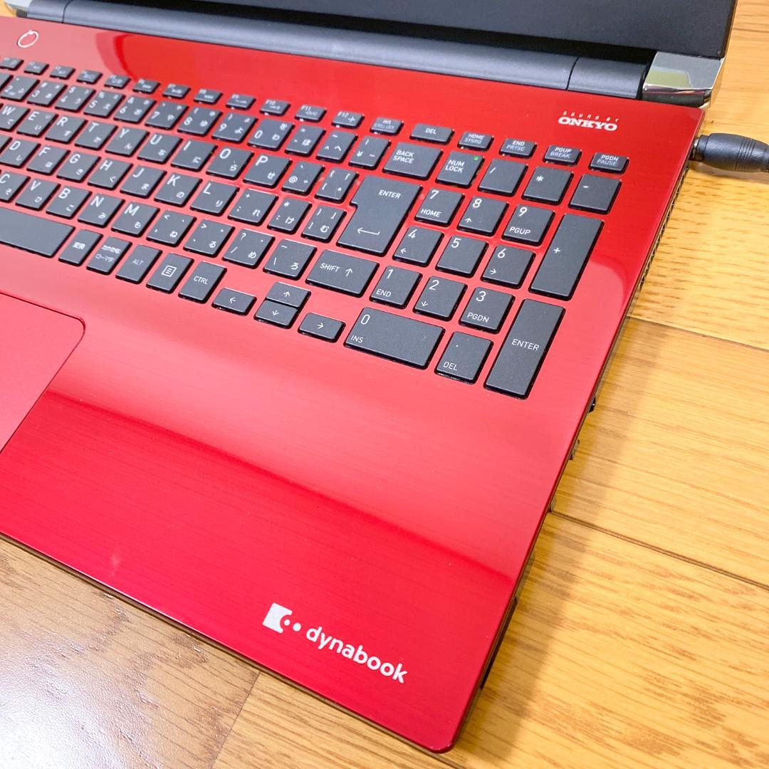 早い者勝ち！東芝ノートパソコン 第7世代i3 新品SSD メモリ8 人気カラー赤