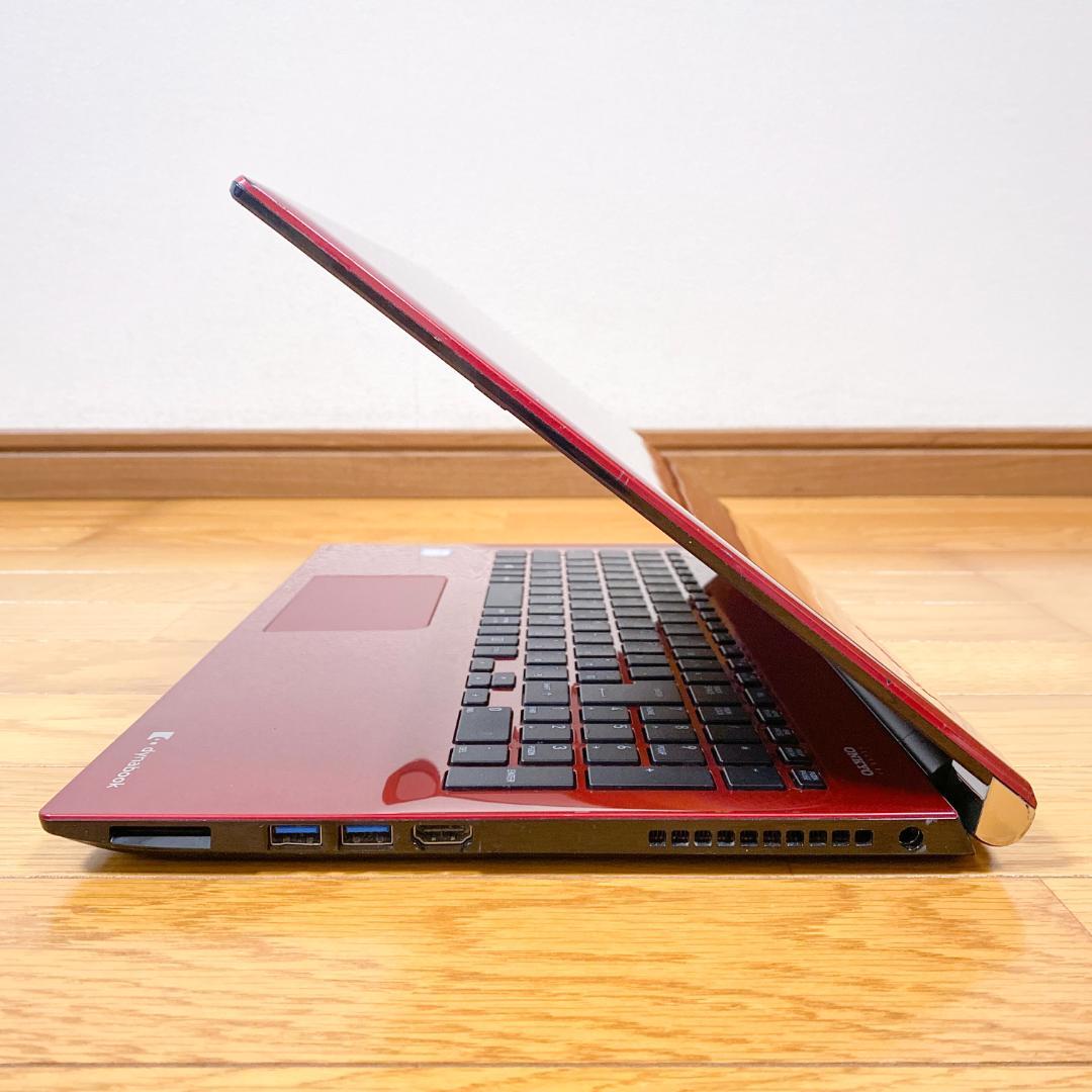 早い者勝ち！東芝ノートパソコン 第7世代i3 新品SSD メモリ8 人気カラー赤