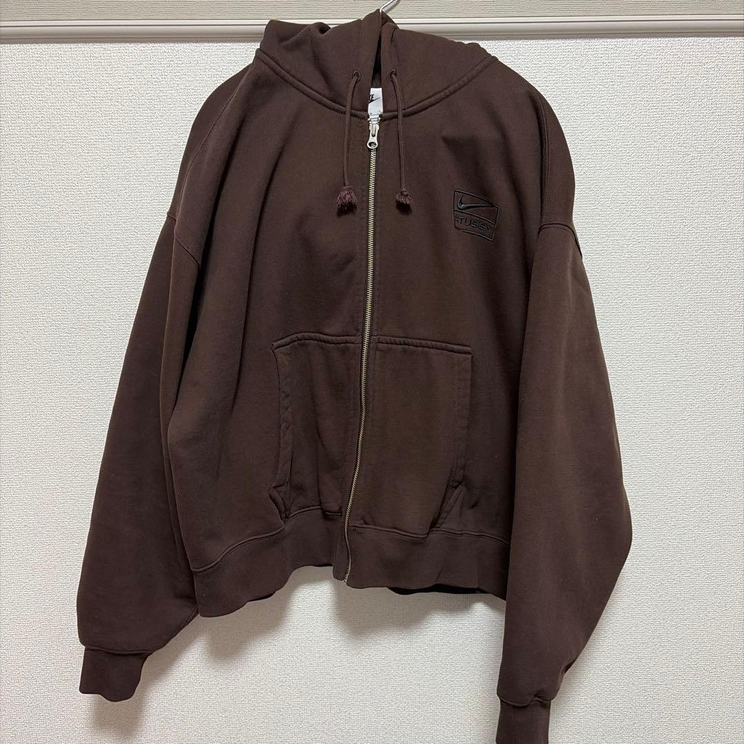 [正規品]STÜSSY NIKE FLEECE ZIP HOODIE ブラウン