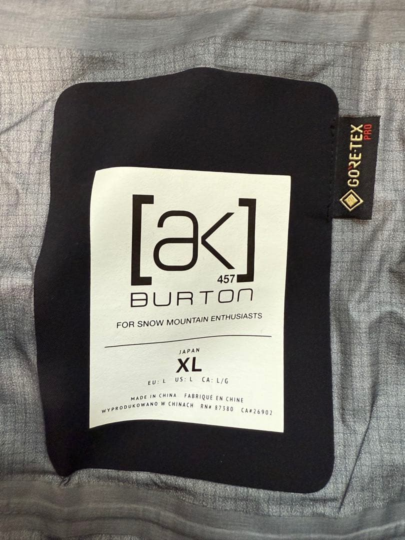 Burton AK457 スノーボードジャケット XL ビブXL セット販売