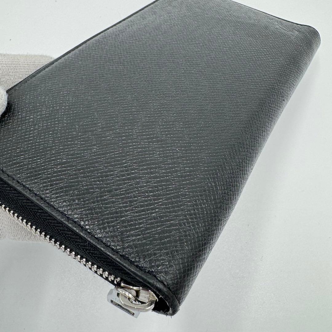 ルイヴィトン タイガ ジッピーオーガナイザー レザー ラウンド 長財布 黒