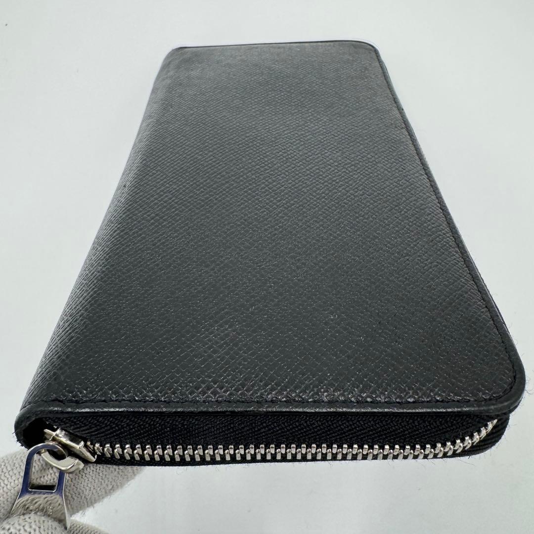 ルイヴィトン タイガ ジッピーオーガナイザー レザー ラウンド 長財布 黒