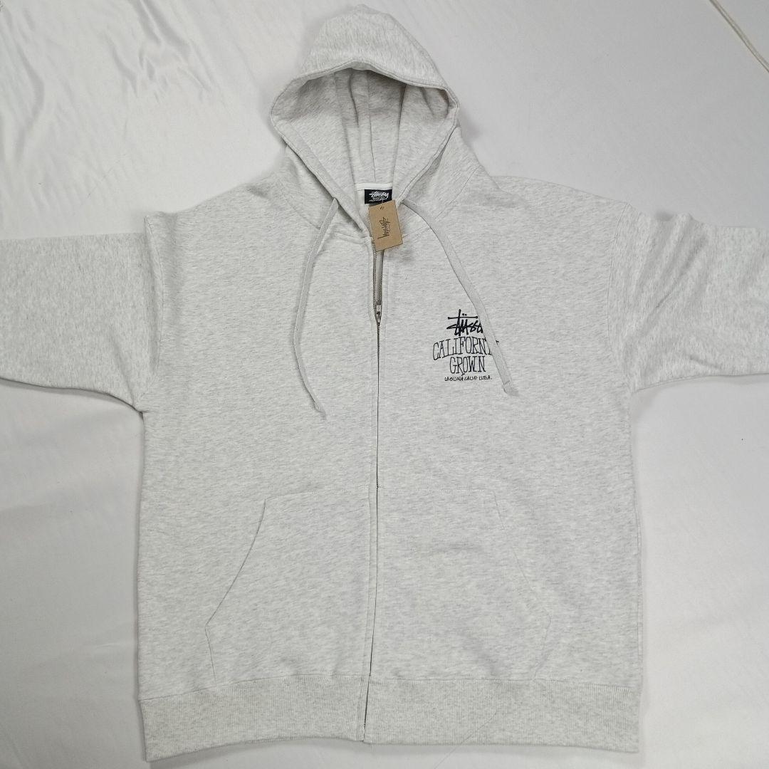 stussy Cali Grown zip Hood サイズ L グレー