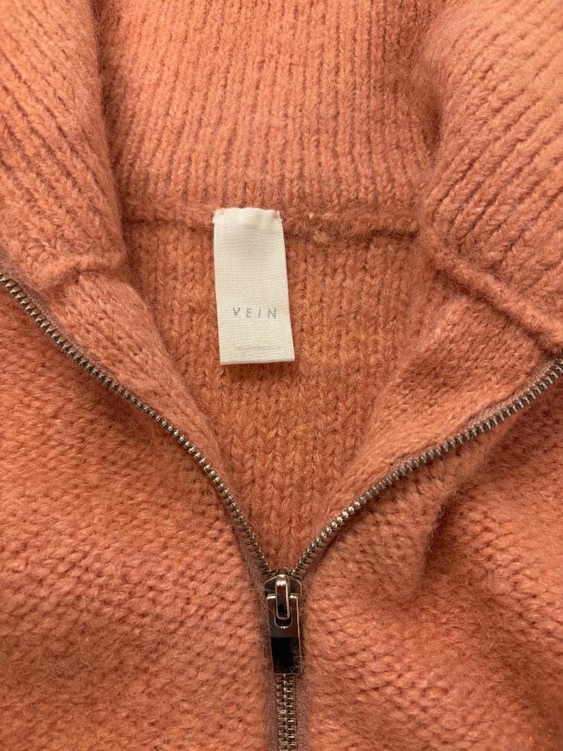 【 VEIN 】SHAGGY KNIT DS JACKET-PINK