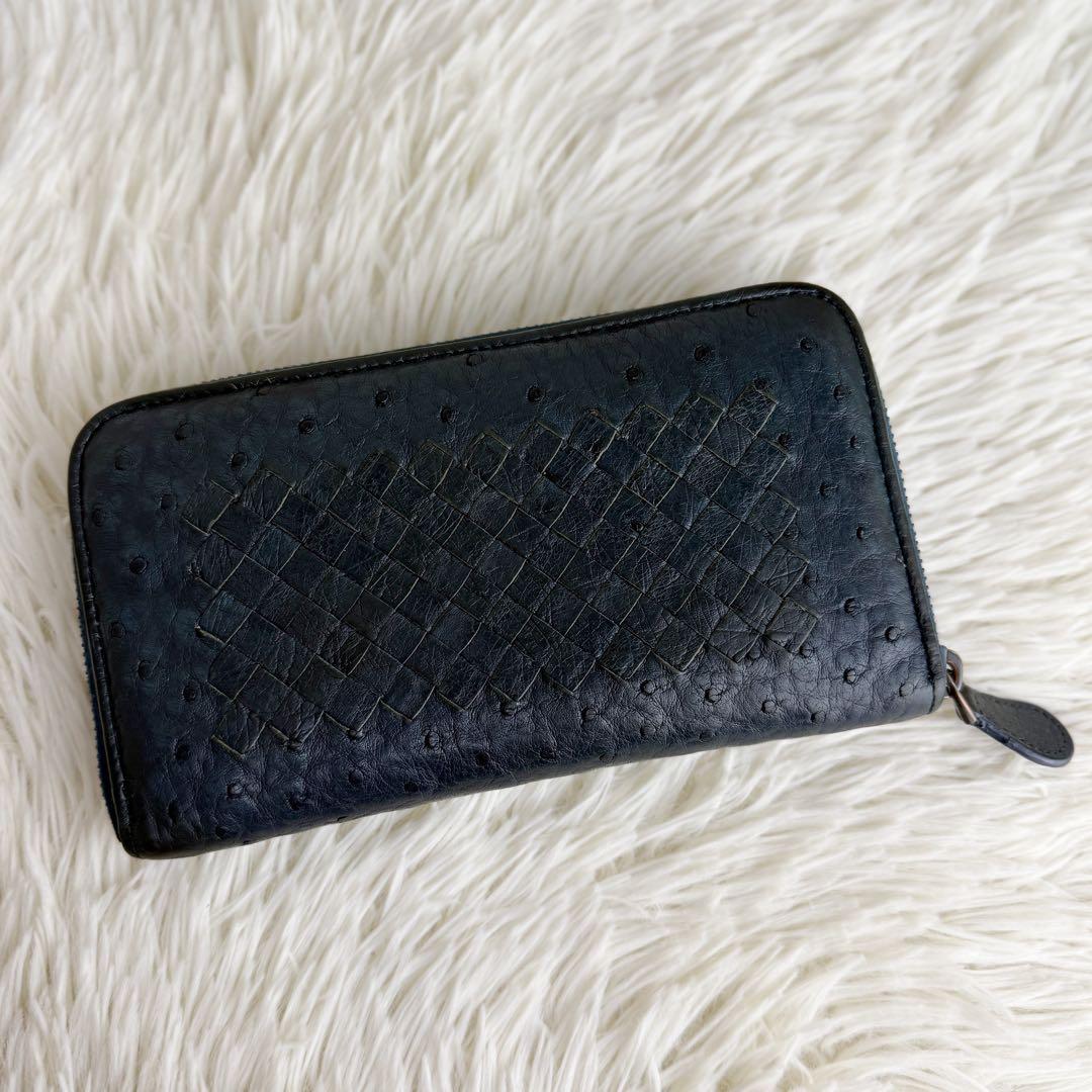 希少♡オーストリッチ♡ボッテガヴェネタ イントレチャート 長財布