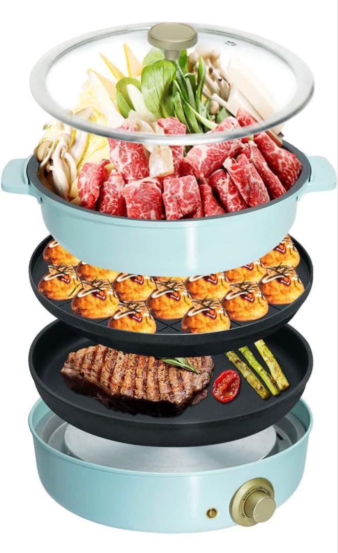 SOLEMOOD WL-G301 ホットプレート ブルー