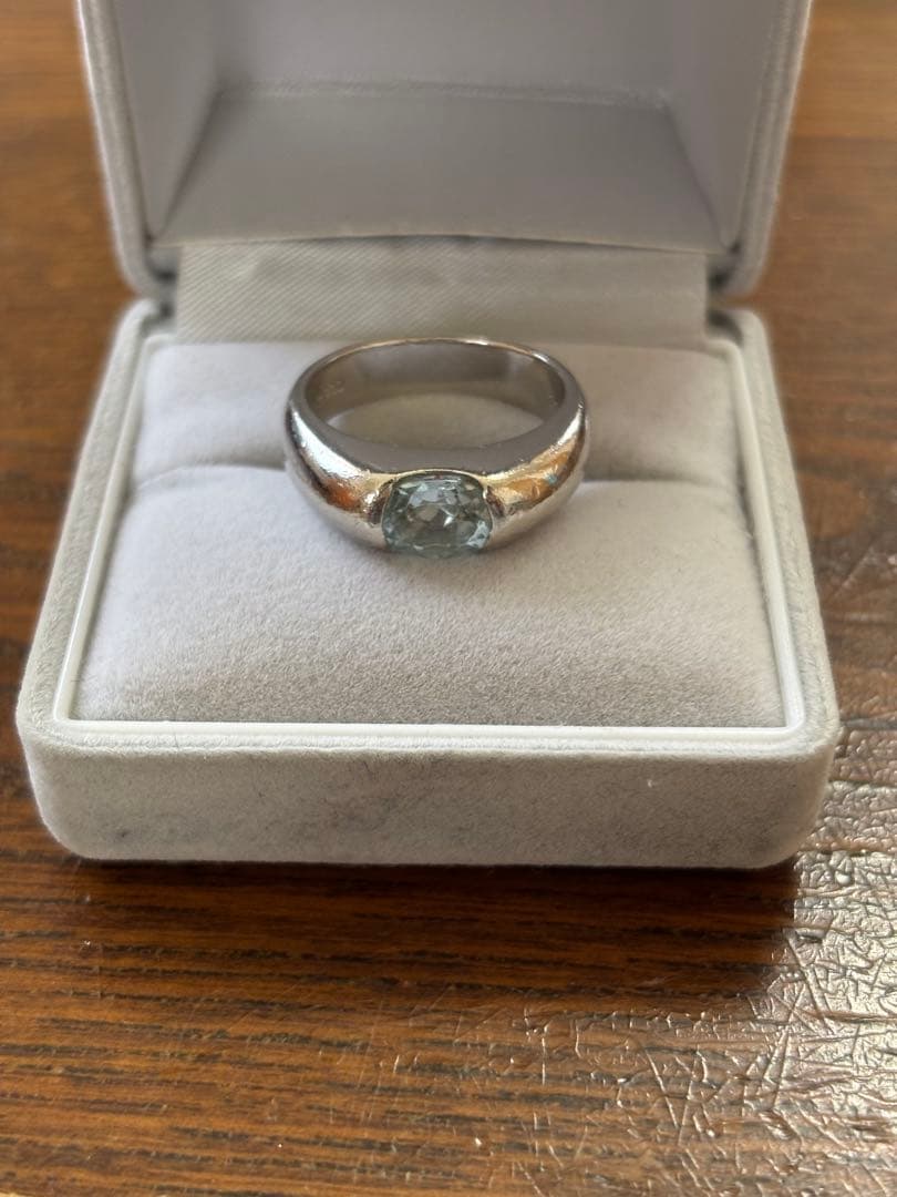 アクアマリン　pt900 リング