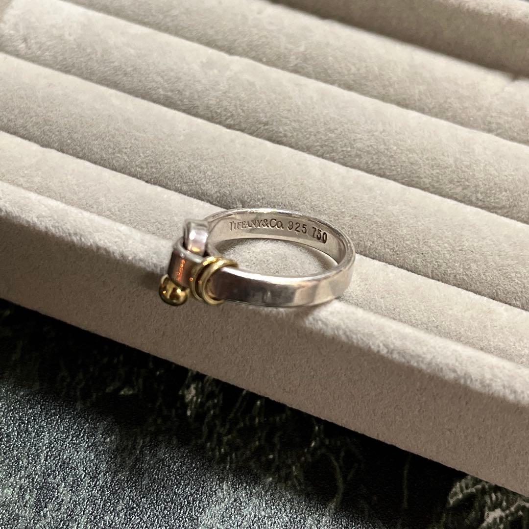 フックアンドアイ リング 指輪 内径約16mm 9号 10号