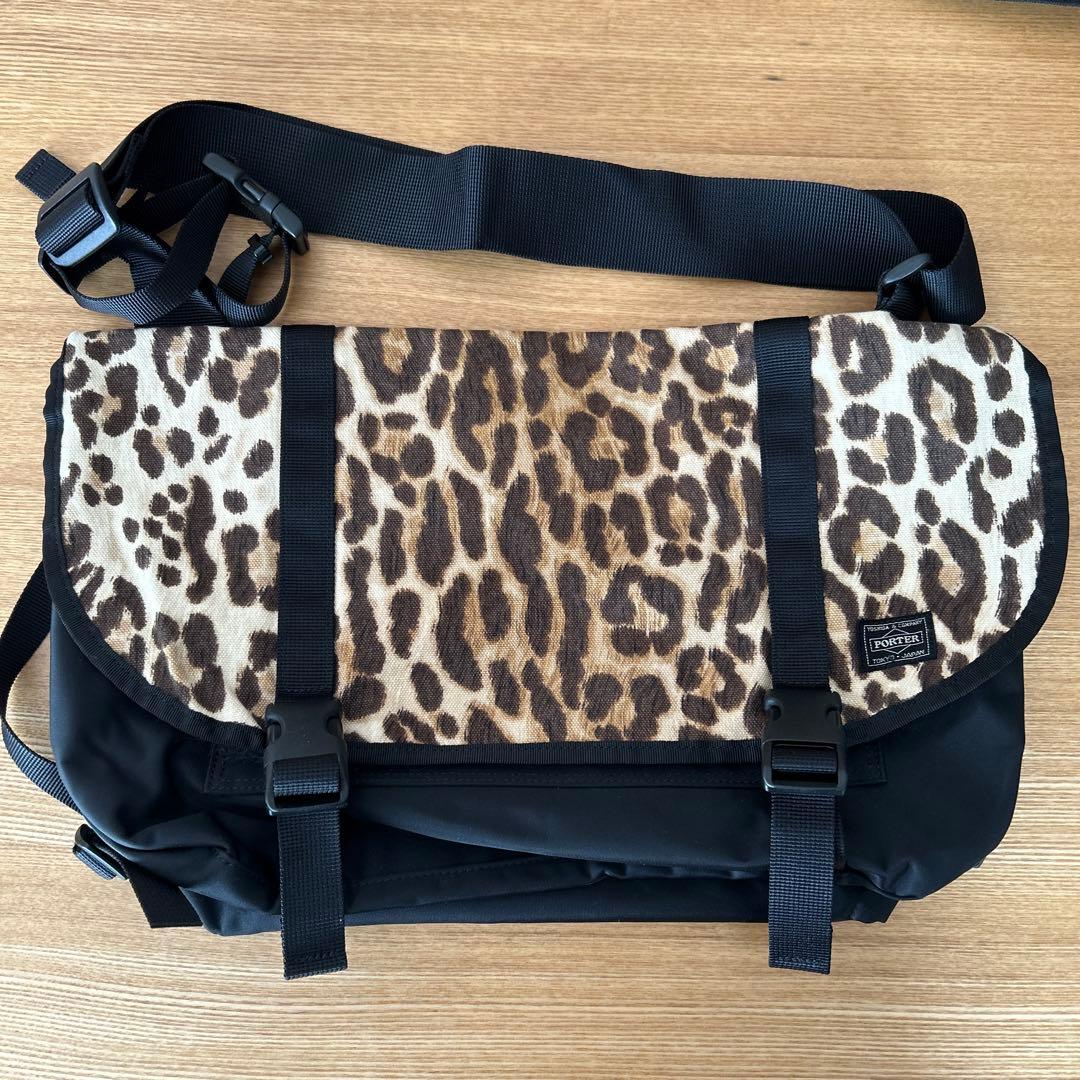 PORTER ヒョウ柄 メッセンジャーバッグ 中型