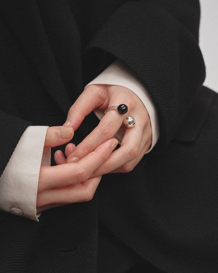 【新品】TODAYFUL Double Ball Ring Silver925