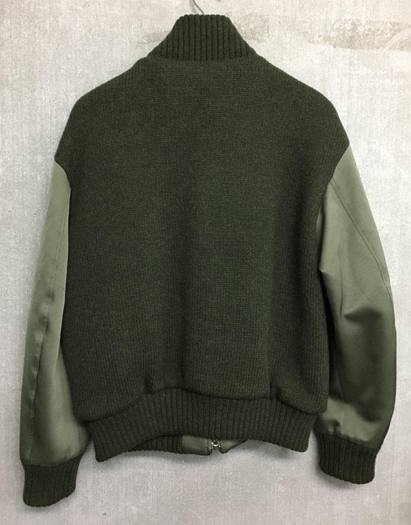 トゥモローランド 厚手 ニット切替 MA-1 ボンバー ジャケット