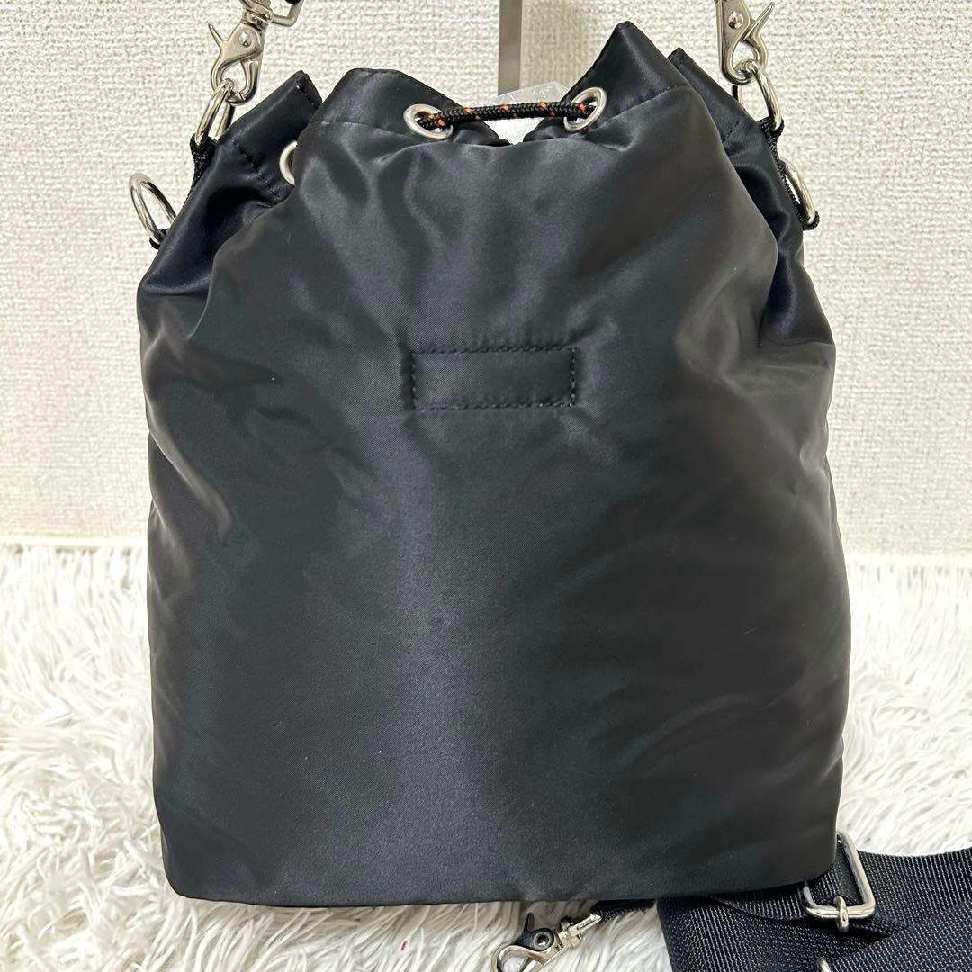 【極美品✨完売品/バルーンサック】ポーター　2way ショルダーバッグ　黒　巾着