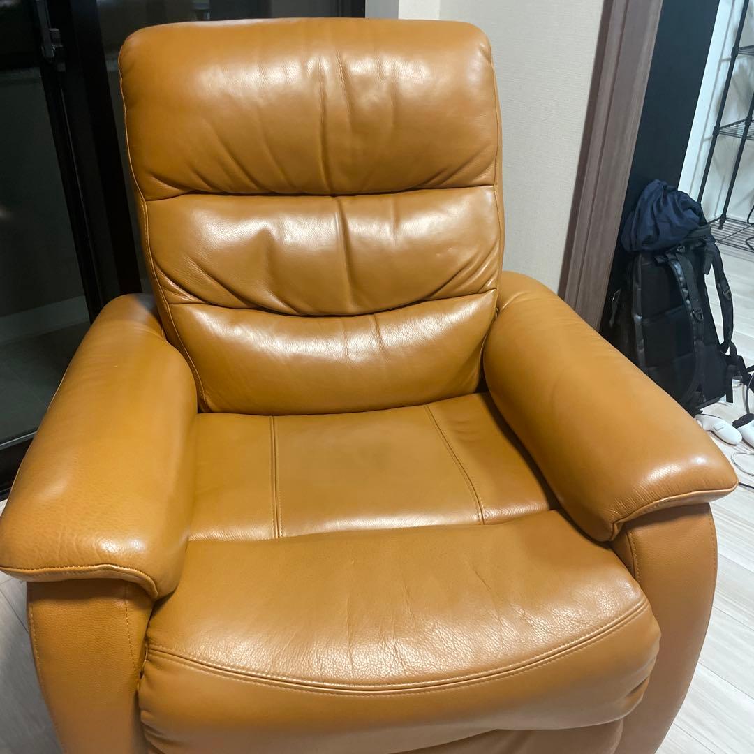 ニトリ　Nビリーバ　1人掛け電動ソファ　茶／ベージュ　値下げ