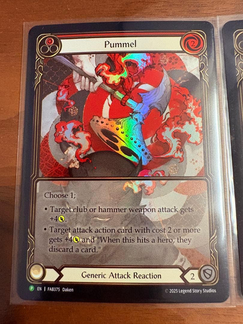 Pummel 殴打 プロモ RF 3枚 未使用 FAB375 FaB