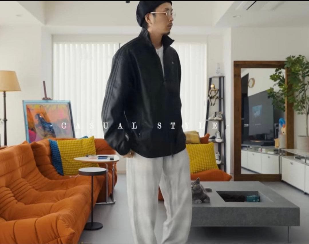 プレザー ファイヤーバード オーバーサイズ トラックトップ アディダス　XL