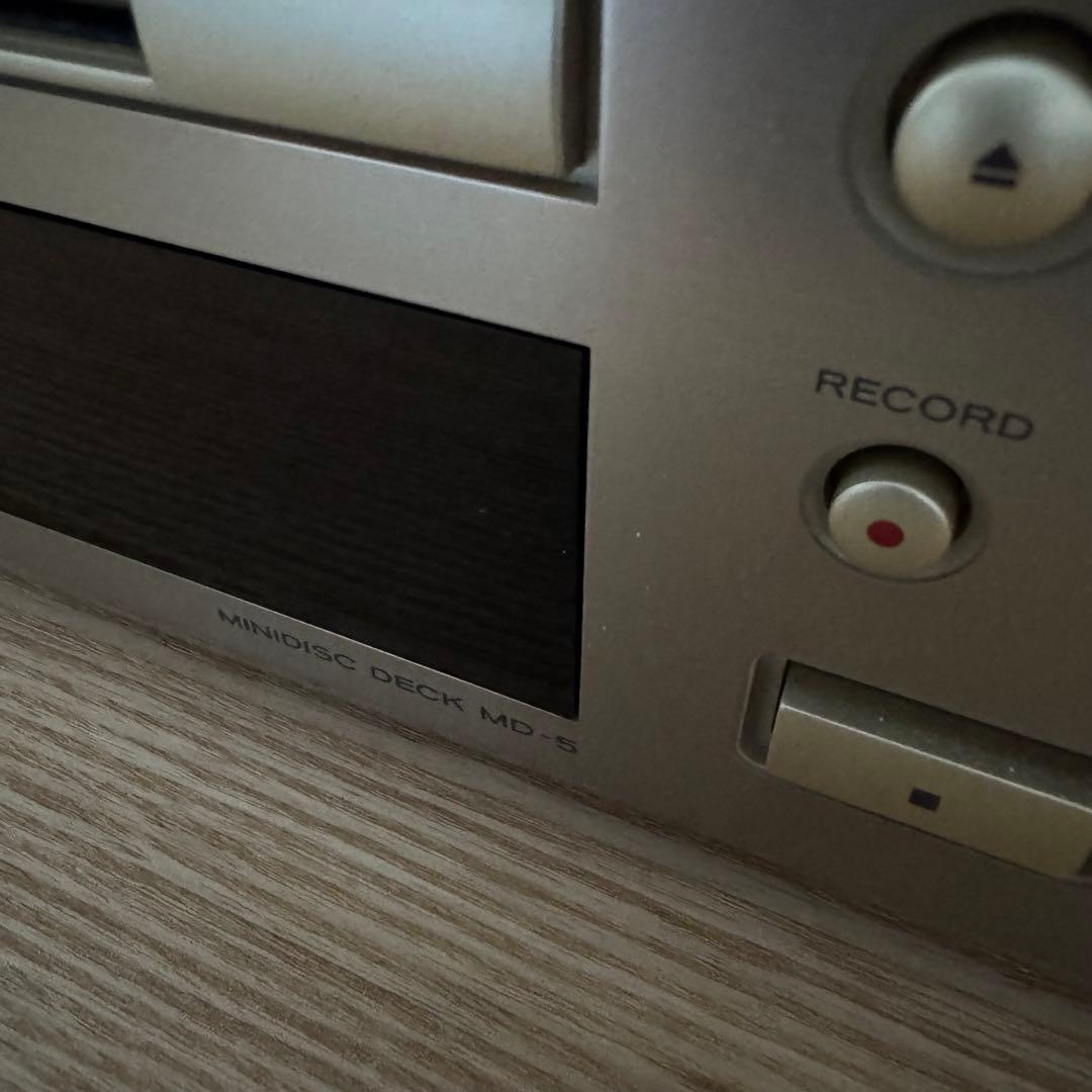 TEAC MD-5 ミニディスクデッキ＆MDディスク未使用4枚 純正リモコン付き
