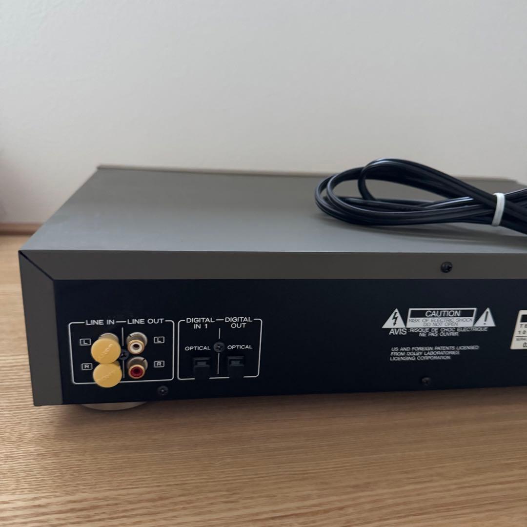 TEAC MD-5 ミニディスクデッキ＆MDディスク未使用4枚 純正リモコン付き