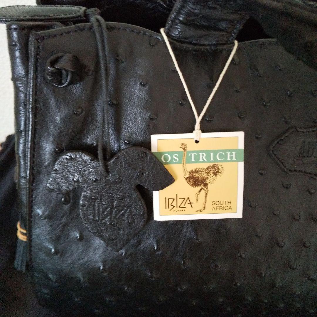 ☆大幅値下げ☆新品☆イビザ ボストンバッグ オーストリッチ ハンドバッグ