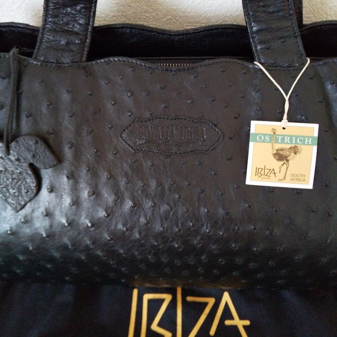 ☆大幅値下げ☆新品☆イビザ ボストンバッグ オーストリッチ ハンドバッグ