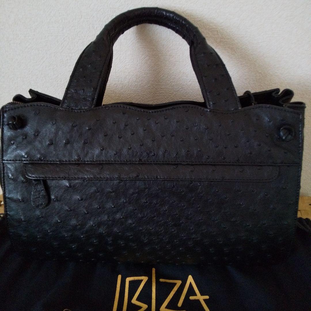 ☆大幅値下げ☆新品☆イビザ ボストンバッグ オーストリッチ ハンドバッグ