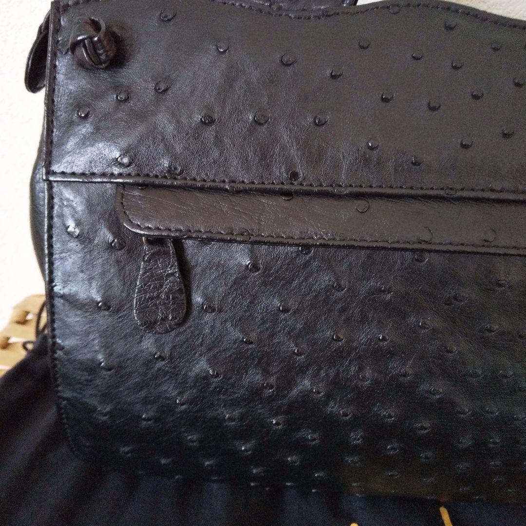 ☆大幅値下げ☆新品☆イビザ ボストンバッグ オーストリッチ ハンドバッグ