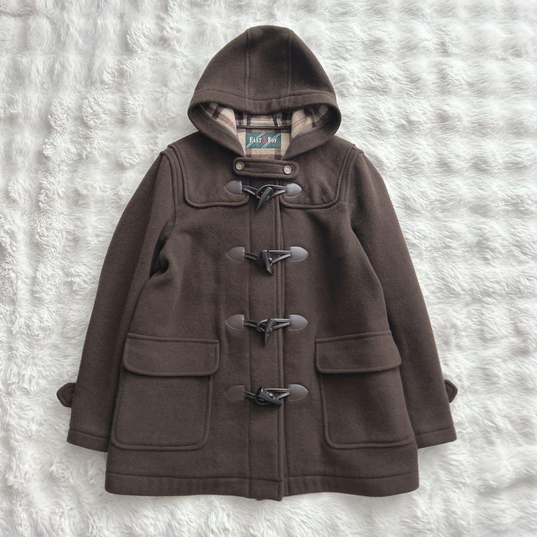 イーストボーイ★定番　ダッフルコート　ブラウン　ココア　９号　学生　通学