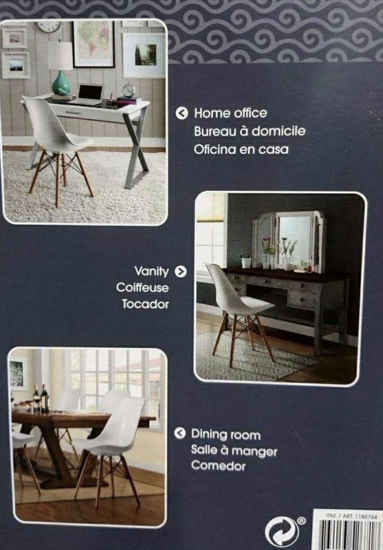 チョコレートBaysidアクセントチェアー 4脚セット