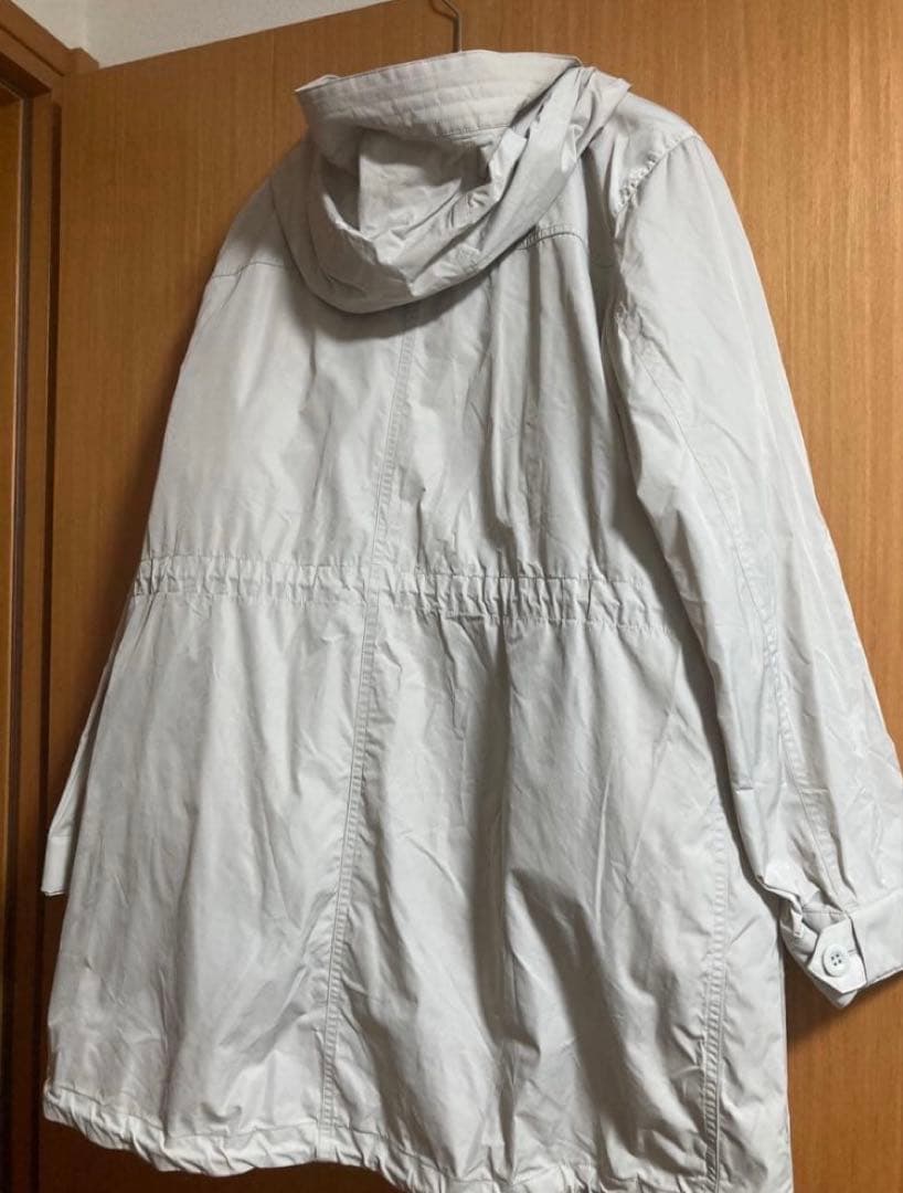 23区大きいサイズ46 3wayダウンインナー付モッズコート ライトグレー系