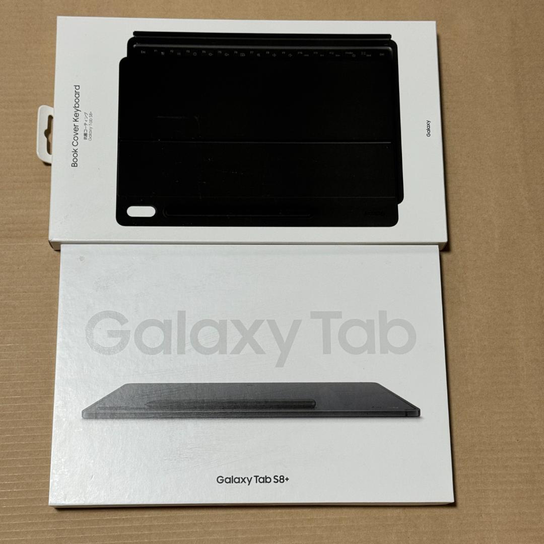 Galaxy tab s8＋ 純正カバー + キーボード + ガラスフィルム付
