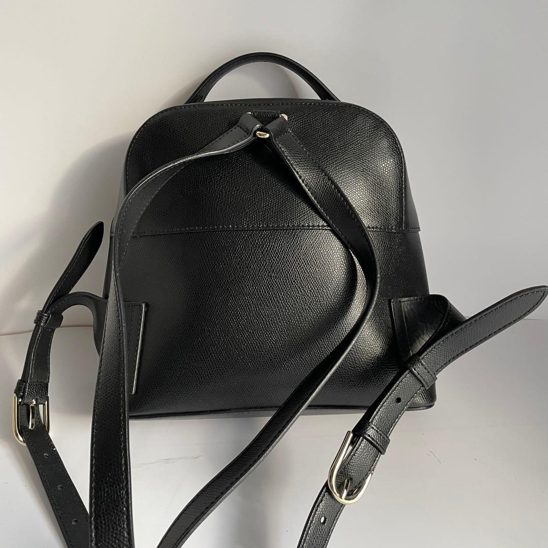 ✨未使用級✨　FURLA パイパー　リュック　ブラック　黒　レザー　カデナ