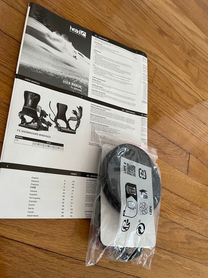 head FX MU ビンディング ホワイト Lサイズ 新品