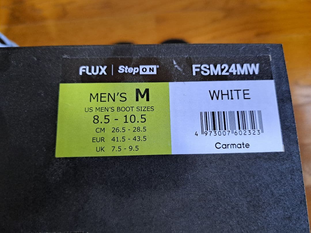 ひ*ん様 FLUX StepON ビンディング 白　ステップオン　MEN'S　M