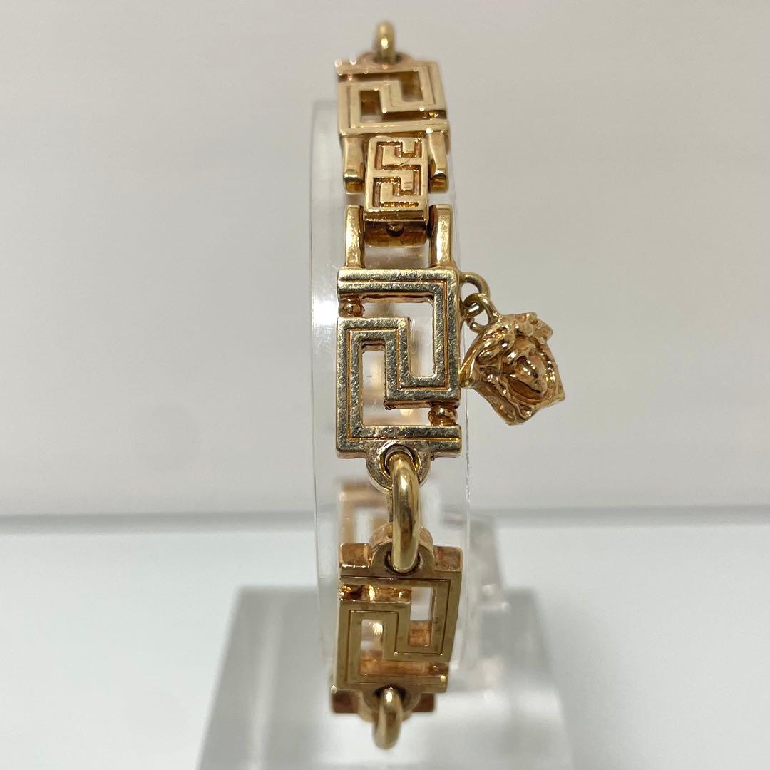 GIANNI VERSACE ヴェルサーチ グレカ チェーンブレス ゴールド