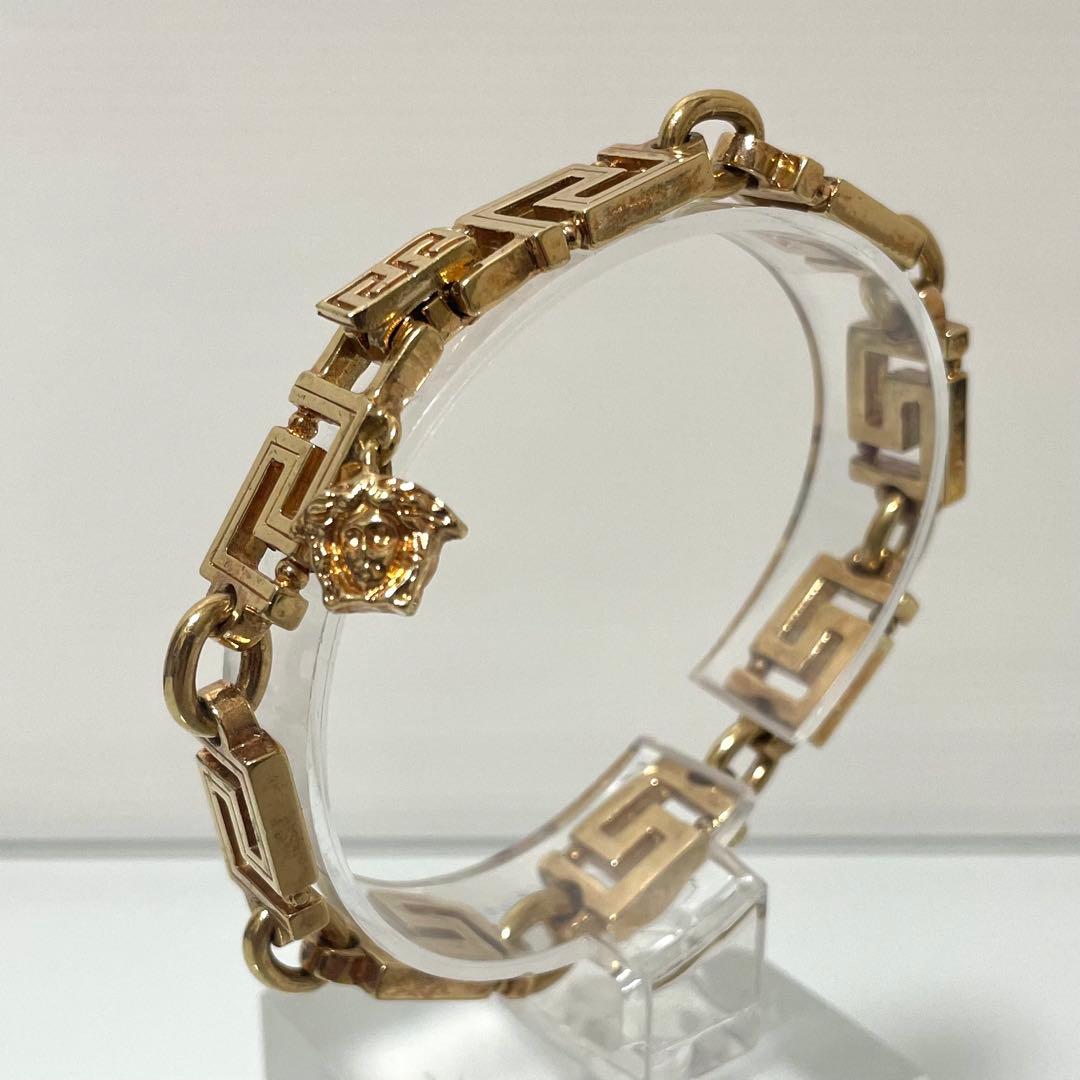 GIANNI VERSACE ヴェルサーチ グレカ チェーンブレス ゴールド