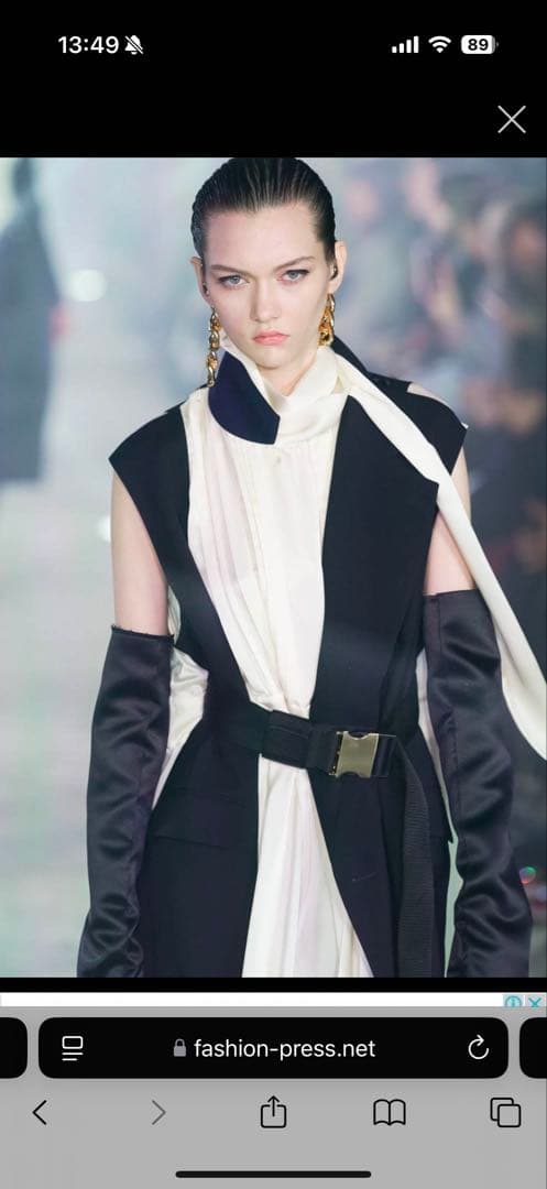 新品未使用☆希少☆定価27万☆sacai コレクションドレス