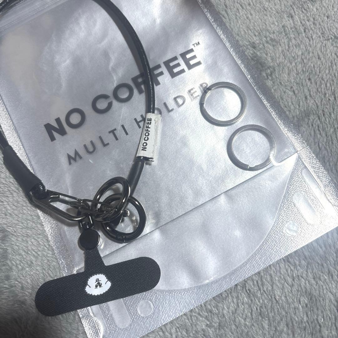 NO COFFEE MULTI HOLDER スマホ　ストラップ　　３点セット