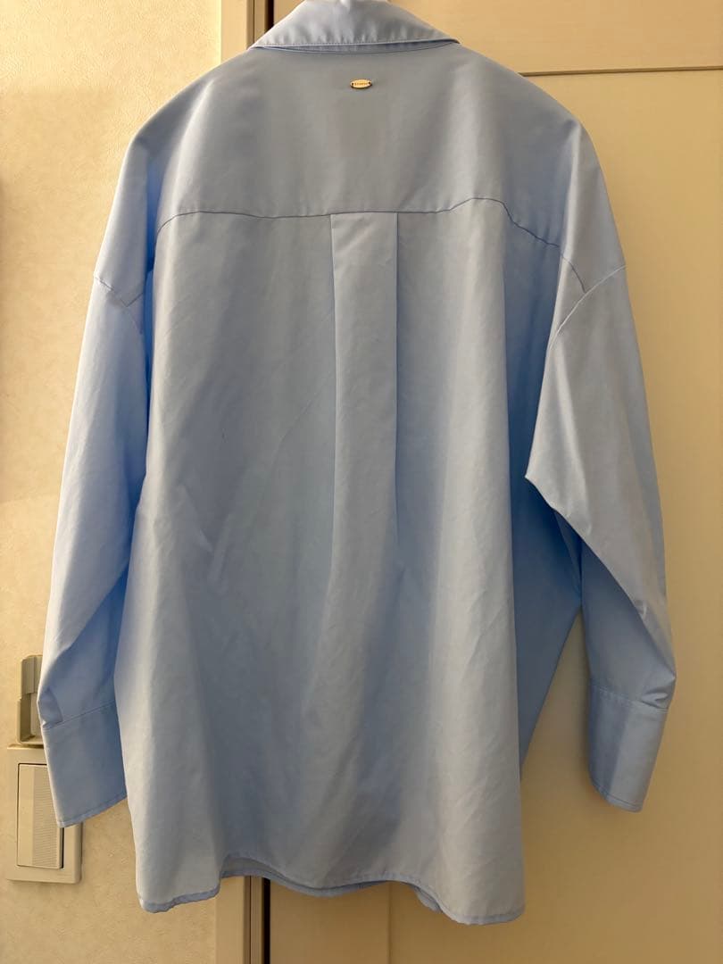 【美品】anuans スタンダートシャツ　SAX 25AW